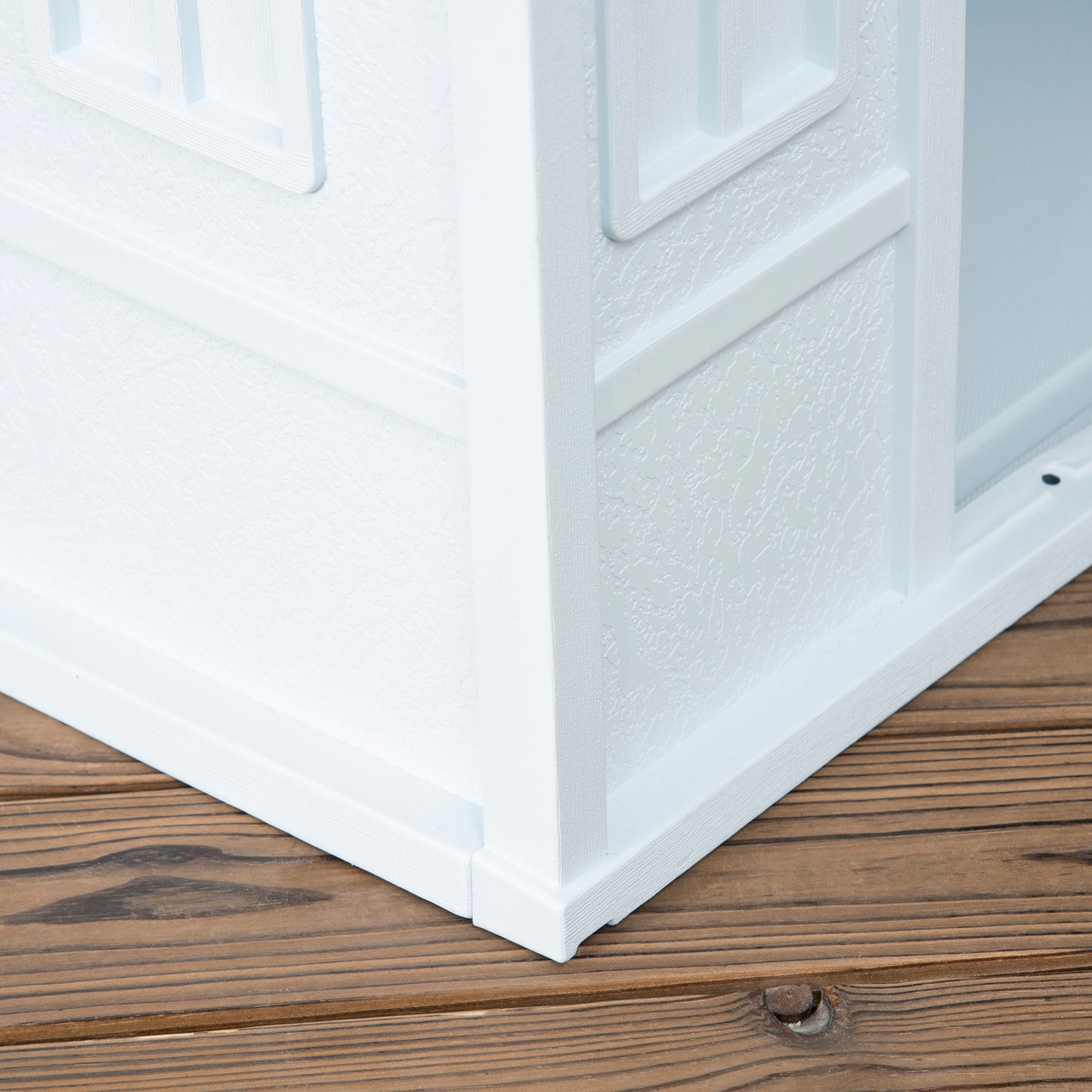 PawHut Plastic Weatherproof Dog House Blue