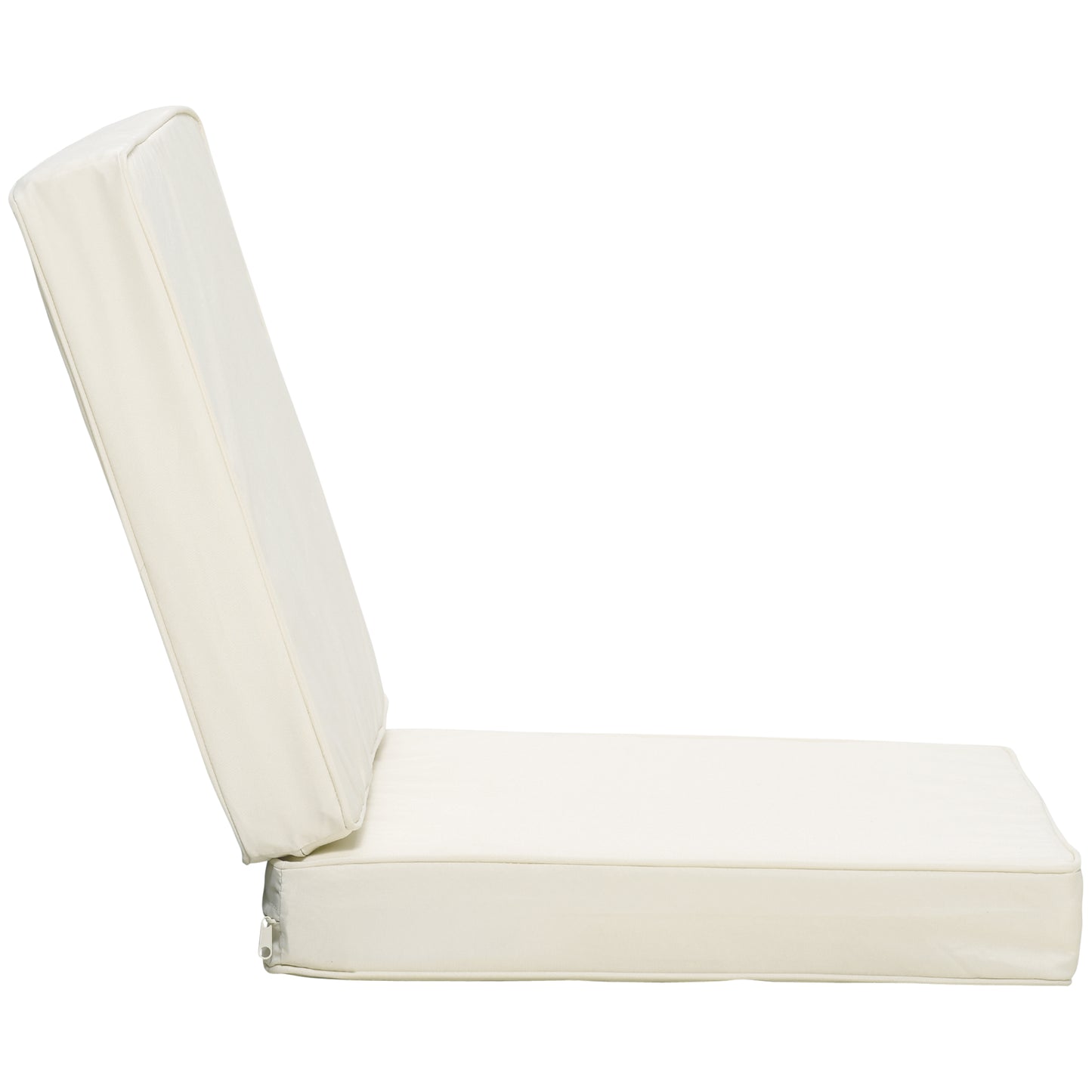 Outsunny Replacement Seat and Back Cushion Set - Cream White