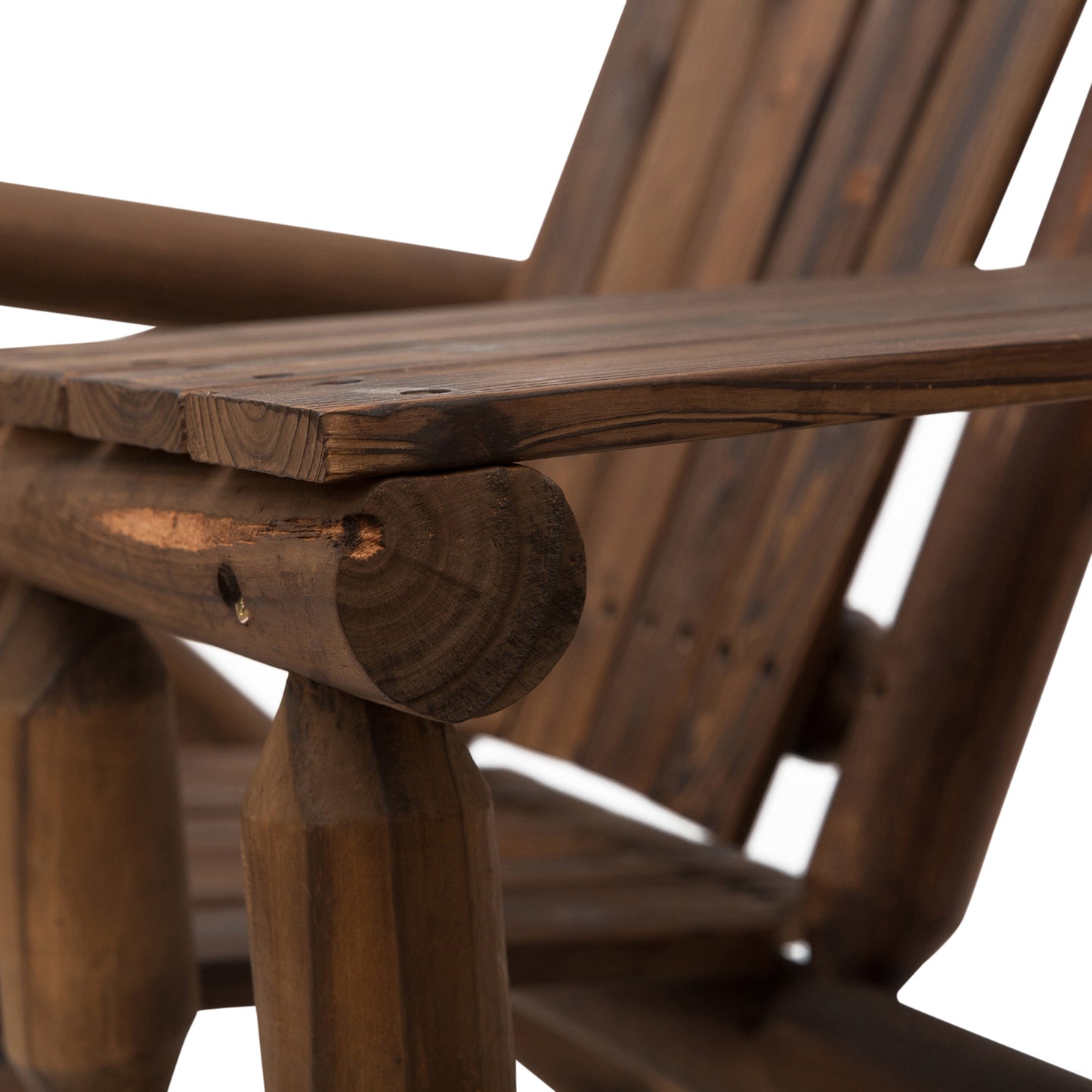 Outsunny Wood Patio Chair Bench 2 Seats with Center Coffee Table, Garden Bench Backyard Benches, Perfect for Lounging and Relaxing Outdoors, Carbonized w/ Bench,