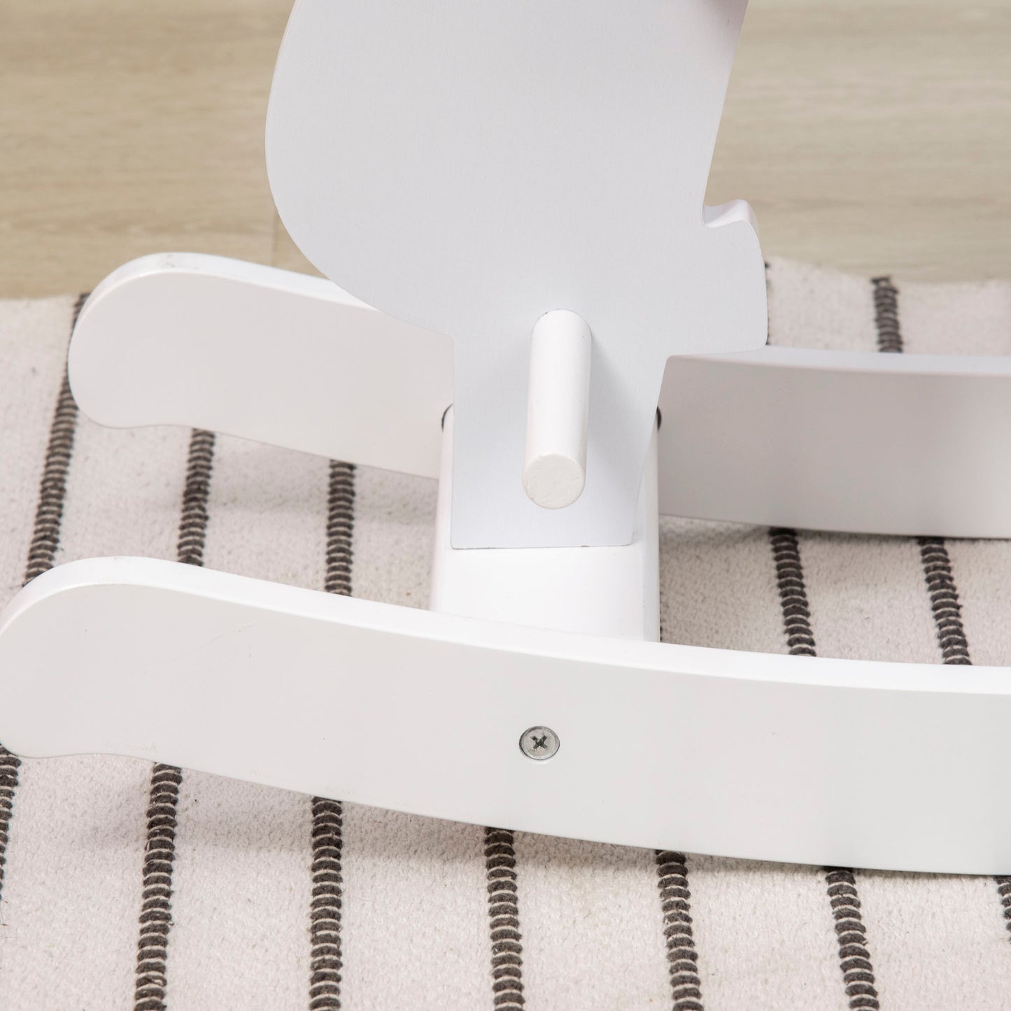 HOMCOM Kids Wooden Rocking Horse, Ride On Toy for 1-3 Years, Pink