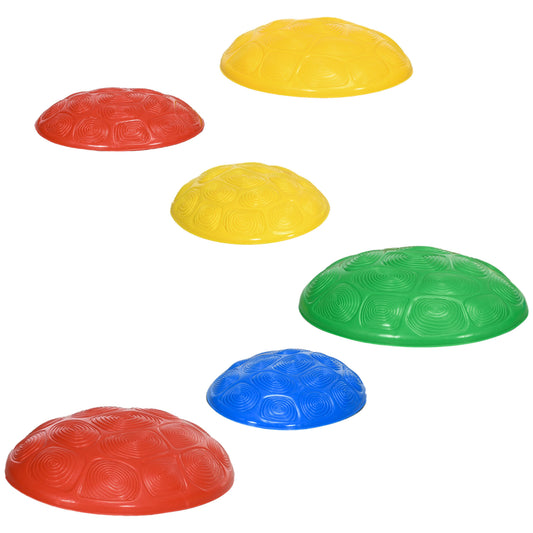 ZONEKIZ SixPiece Kids Stepping Stones with NonSlip Mats Balance River Stones