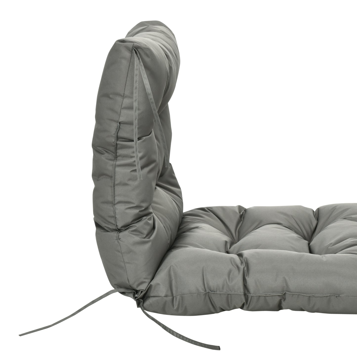 Outsunny Replacement Seat/Back Cushion, with Fastenings - Dark Grey
