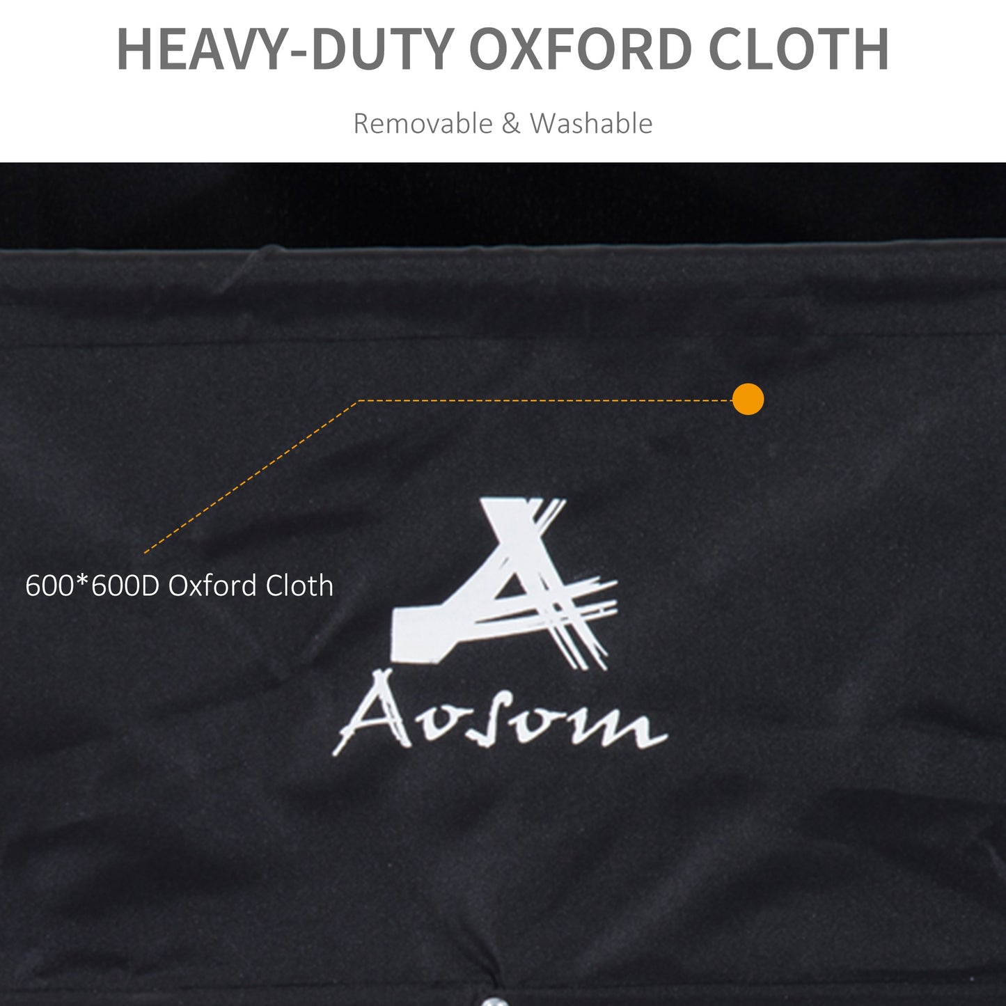 HOMCOM Bike Trailer Folding Cargo in Steel Frame Extra Bicycle Storage Carrier W/Removable Cover & Hitch-Red/Black