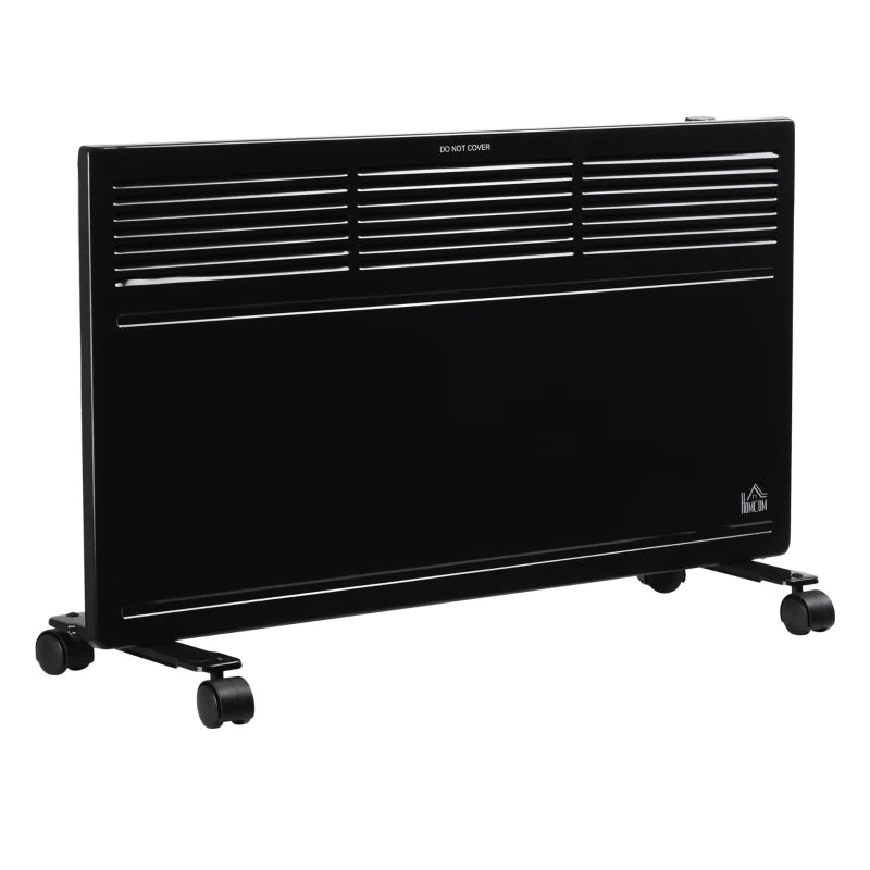 HOMCOM Convector Radiator Heater Freestanding or Wall-mounted w/ Adjustable Thermostat