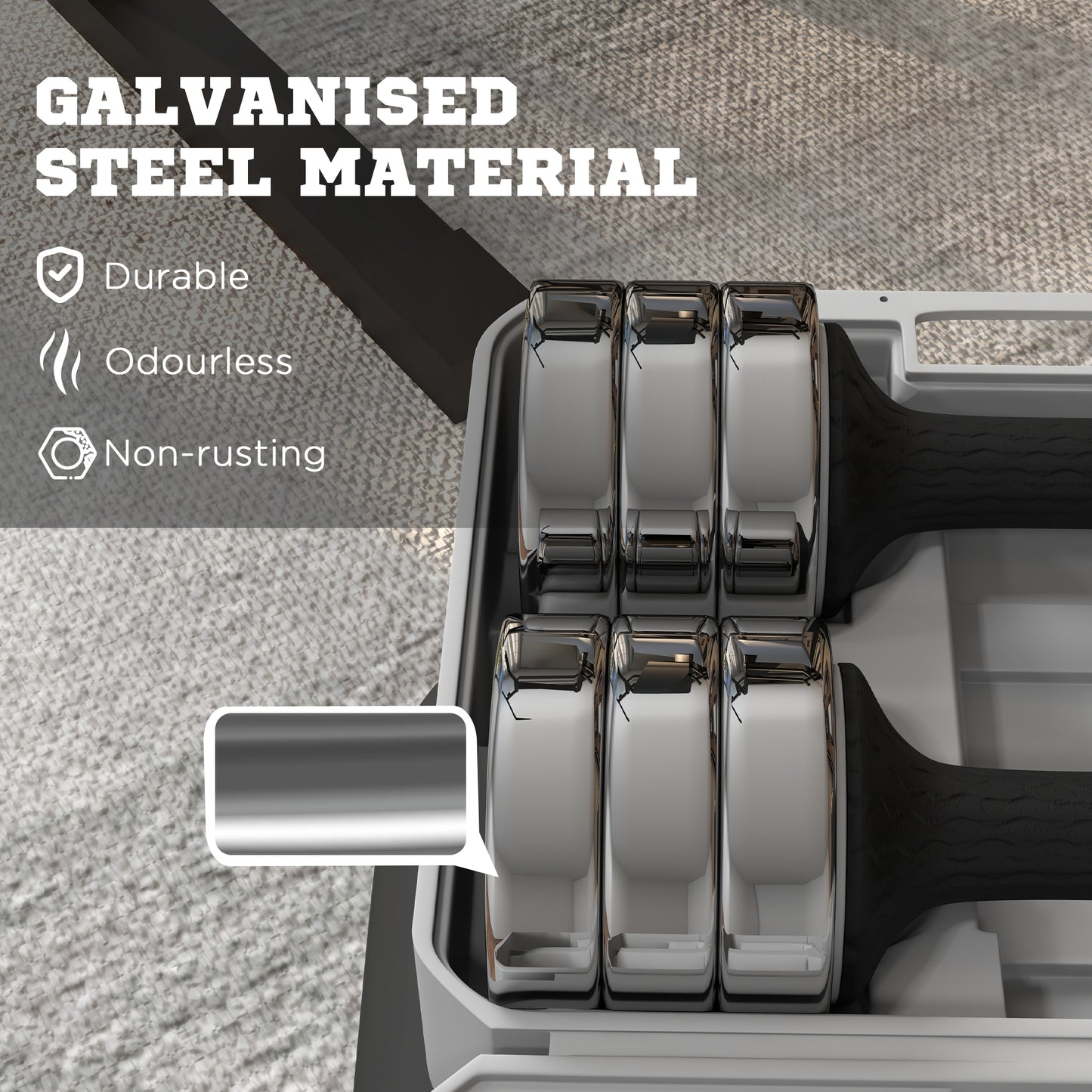 SPORTNOW Adjustable Dumbbells Weights Set with Storage Box 10kg x 2