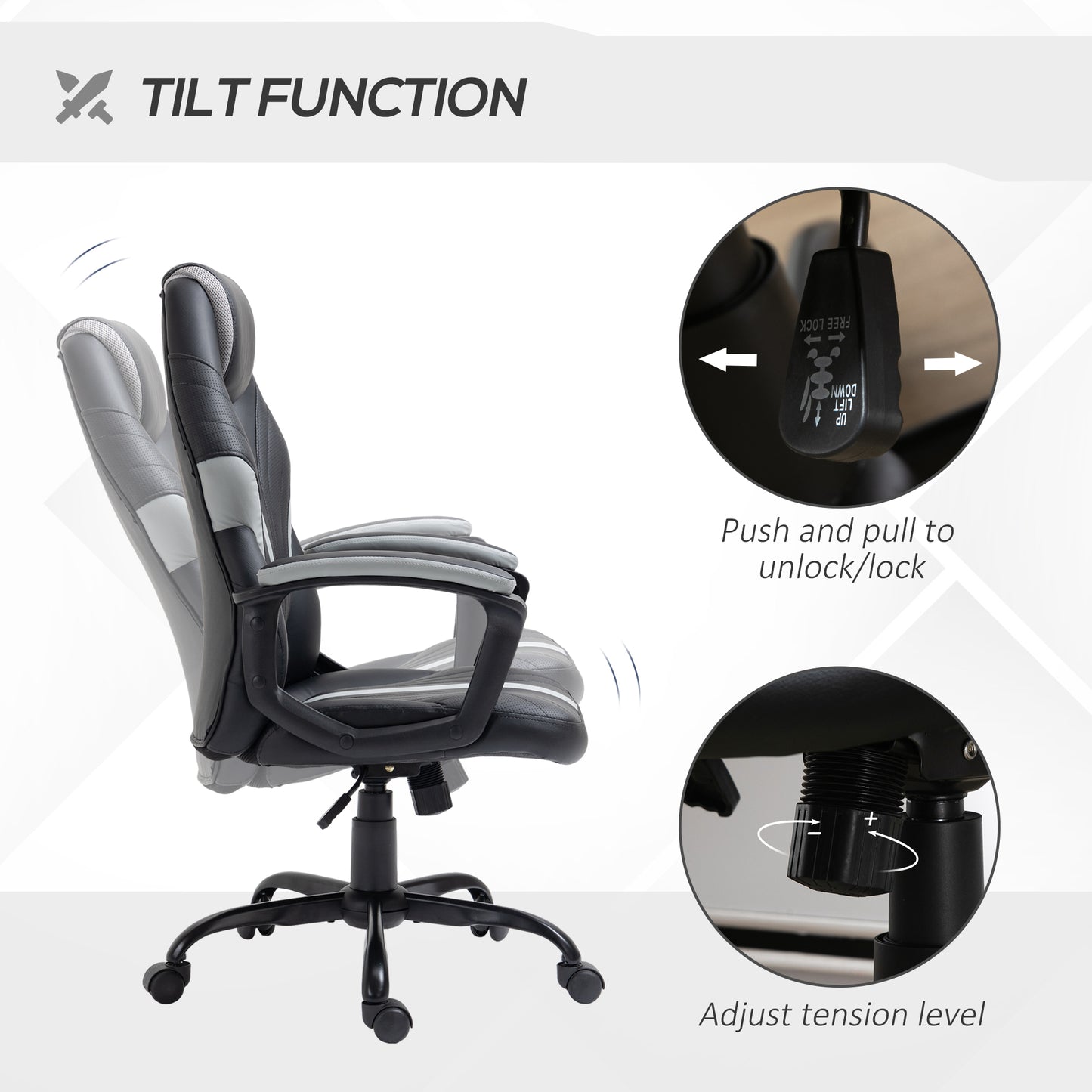 Gaming chair store with locking wheels