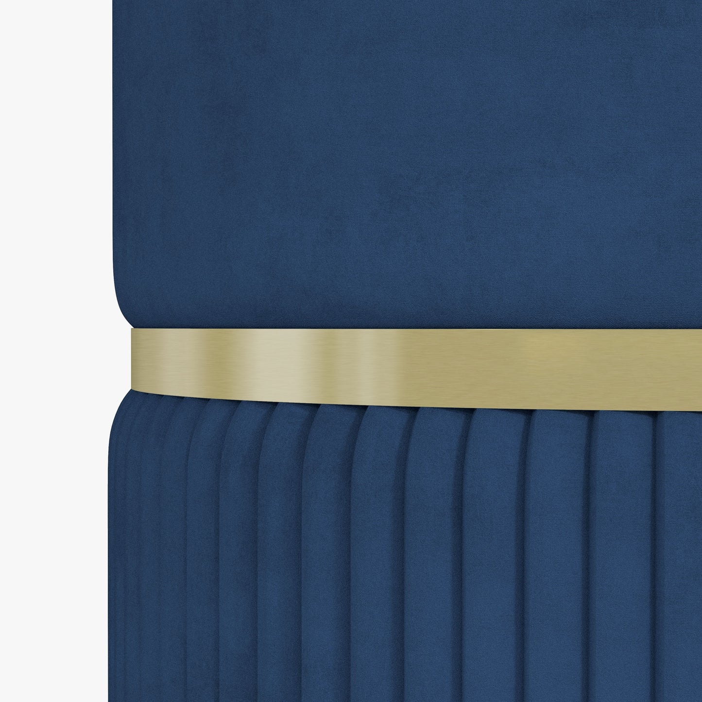 HOMCOM Round Ottoman Stool with Storage, Velvet-feel Fabric Upholstered Pouffe Foot Stool with Padded Seat and Hidden Space