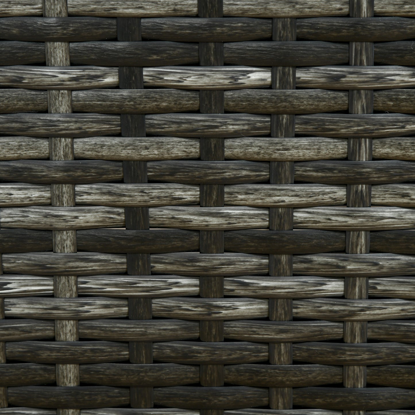 Outsunny Rattan Sun Lounger Adjustable Garden Furniture Recliner Bed Chair Reclining Patio Wicker, Grey