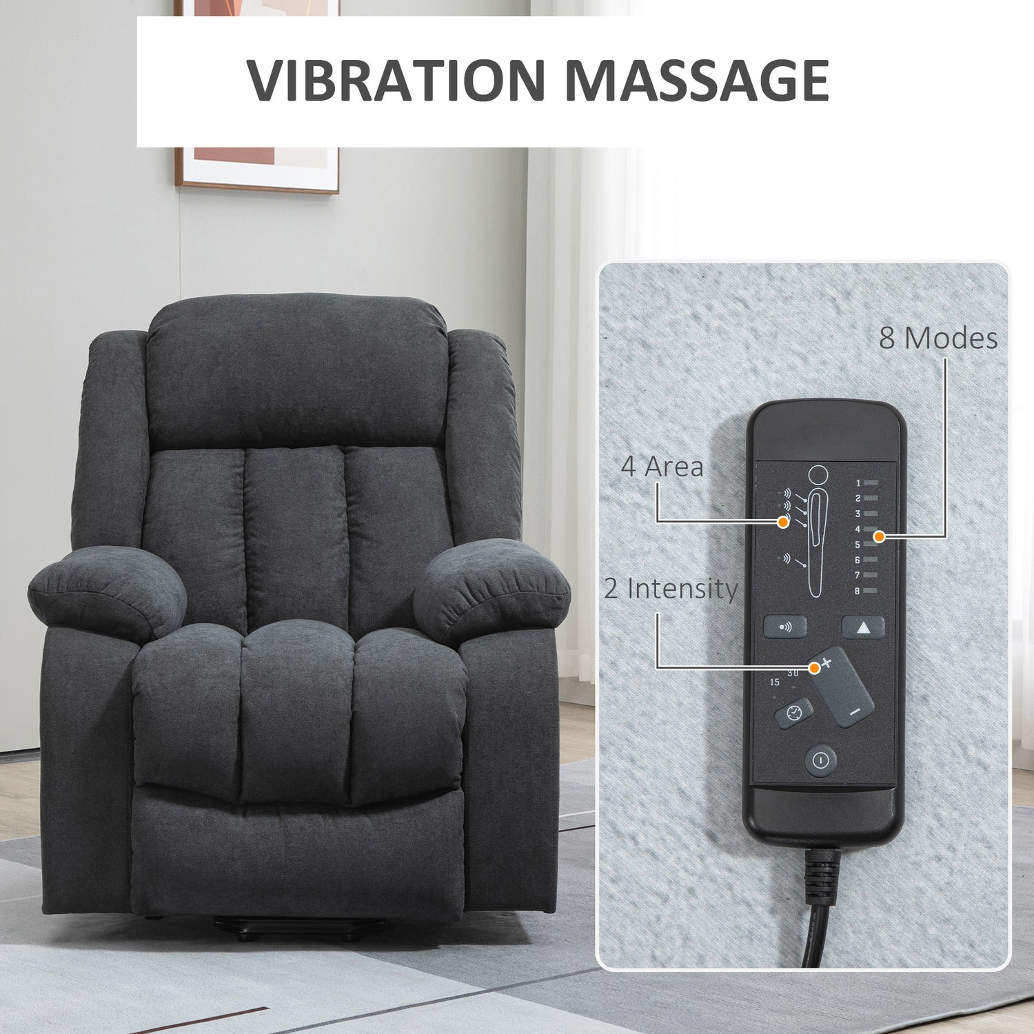 Oversized recliner deals with massage