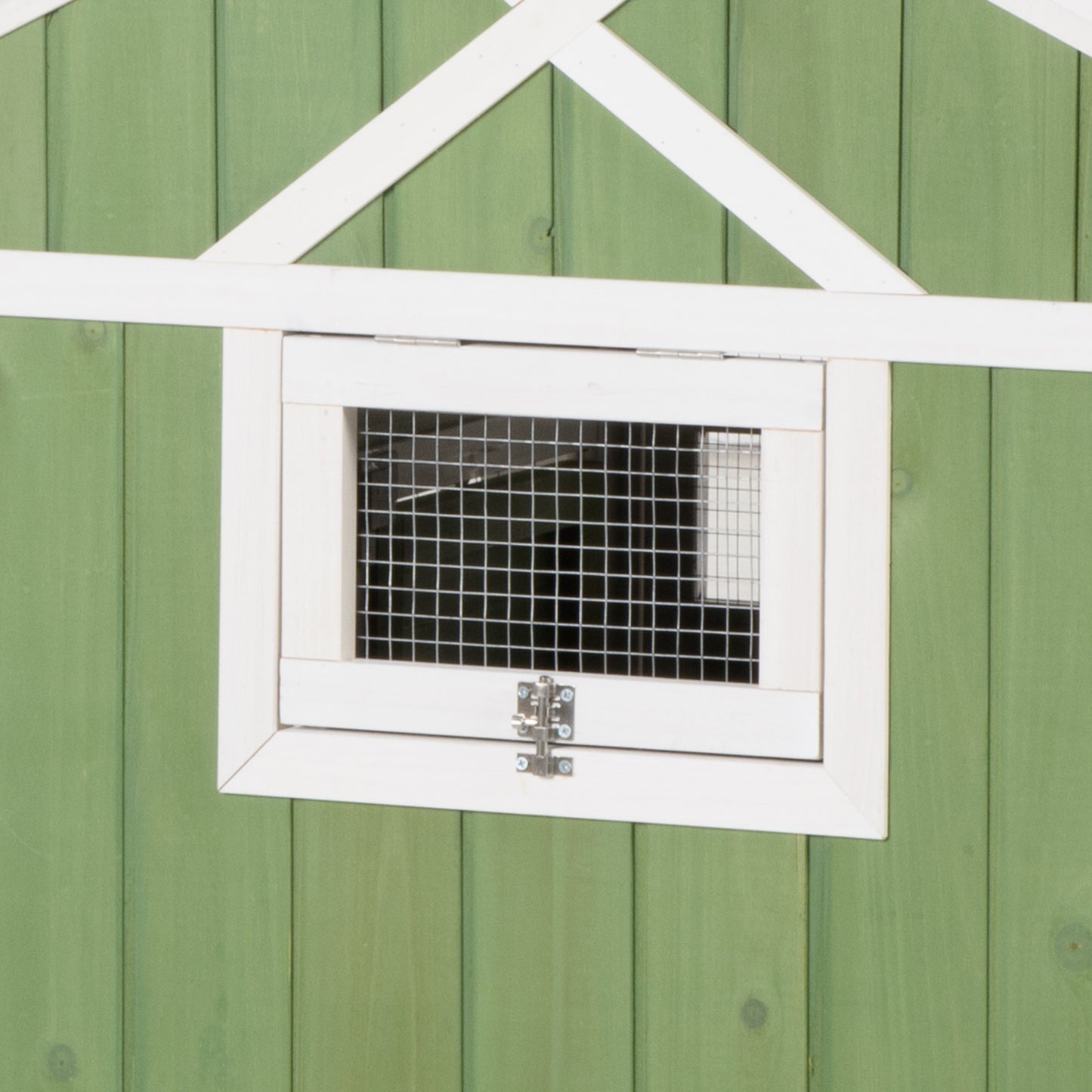 PawHut Chicken Coop with Outdoor Run, Chicken Run with Nesting Box, Wooden Poultry Cage with Removable Tray, Openable Roof and Lockable Doors, 210 x 108 x 100cm