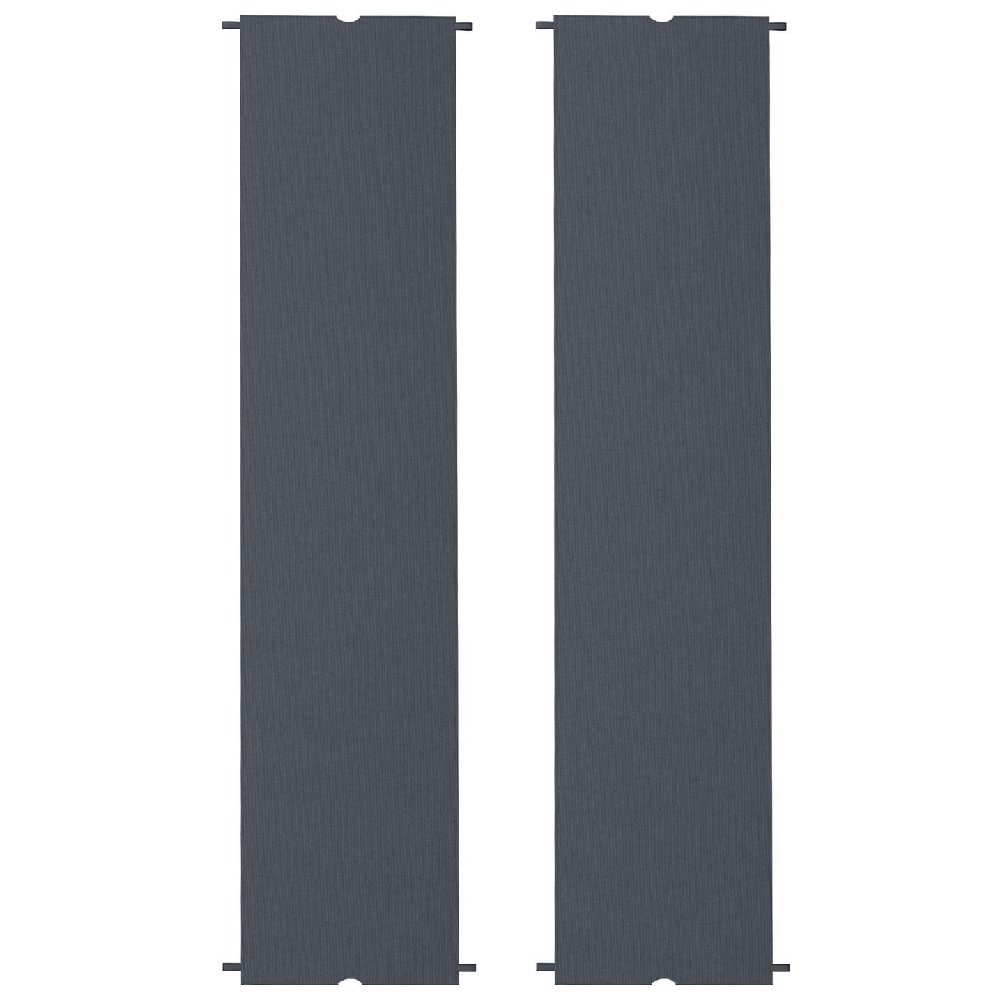 Outsunny 2 Pcs UV Protection Pergola Replacement Canopy, Pergola Shade Cover, Easy to Install, for 3 x 3(m) Pergola, Dark Grey