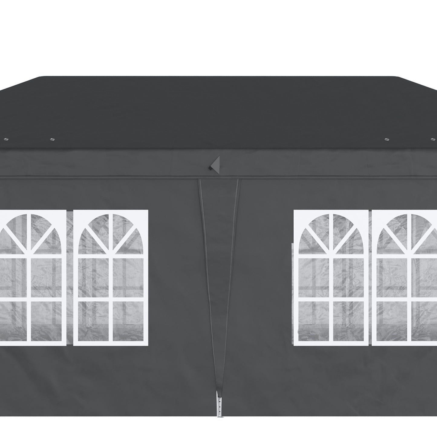 Outsunny 3 x 6m Pop-Up Gazebo, with Removable Walls - Black