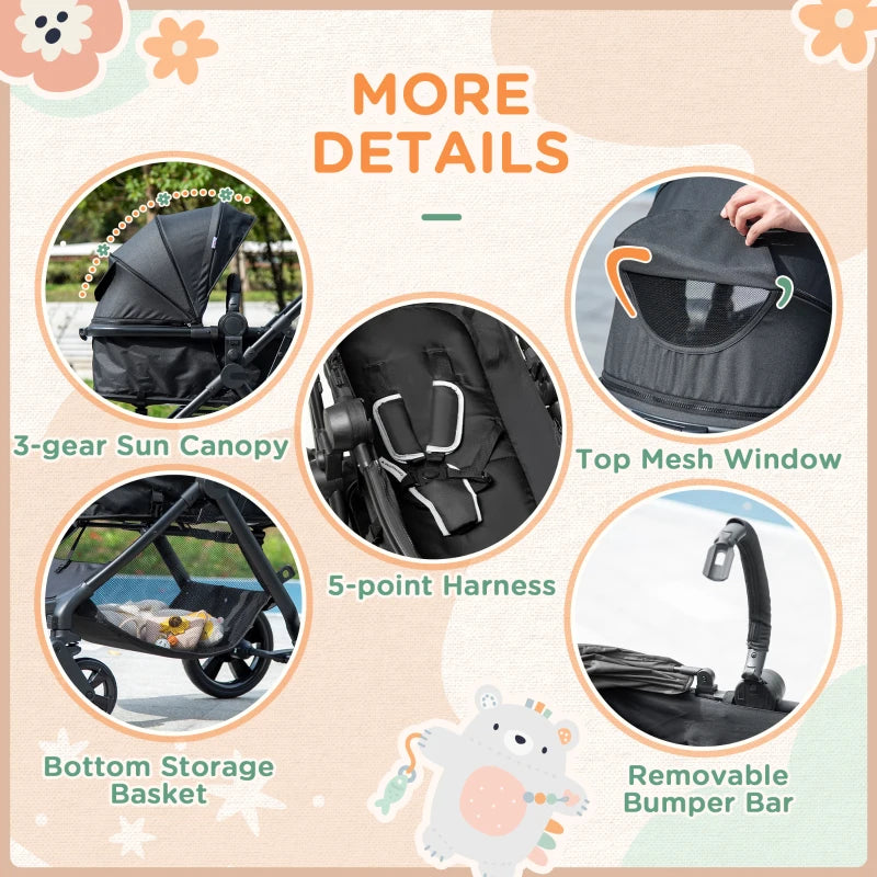 Reversible travel hot sale stroller