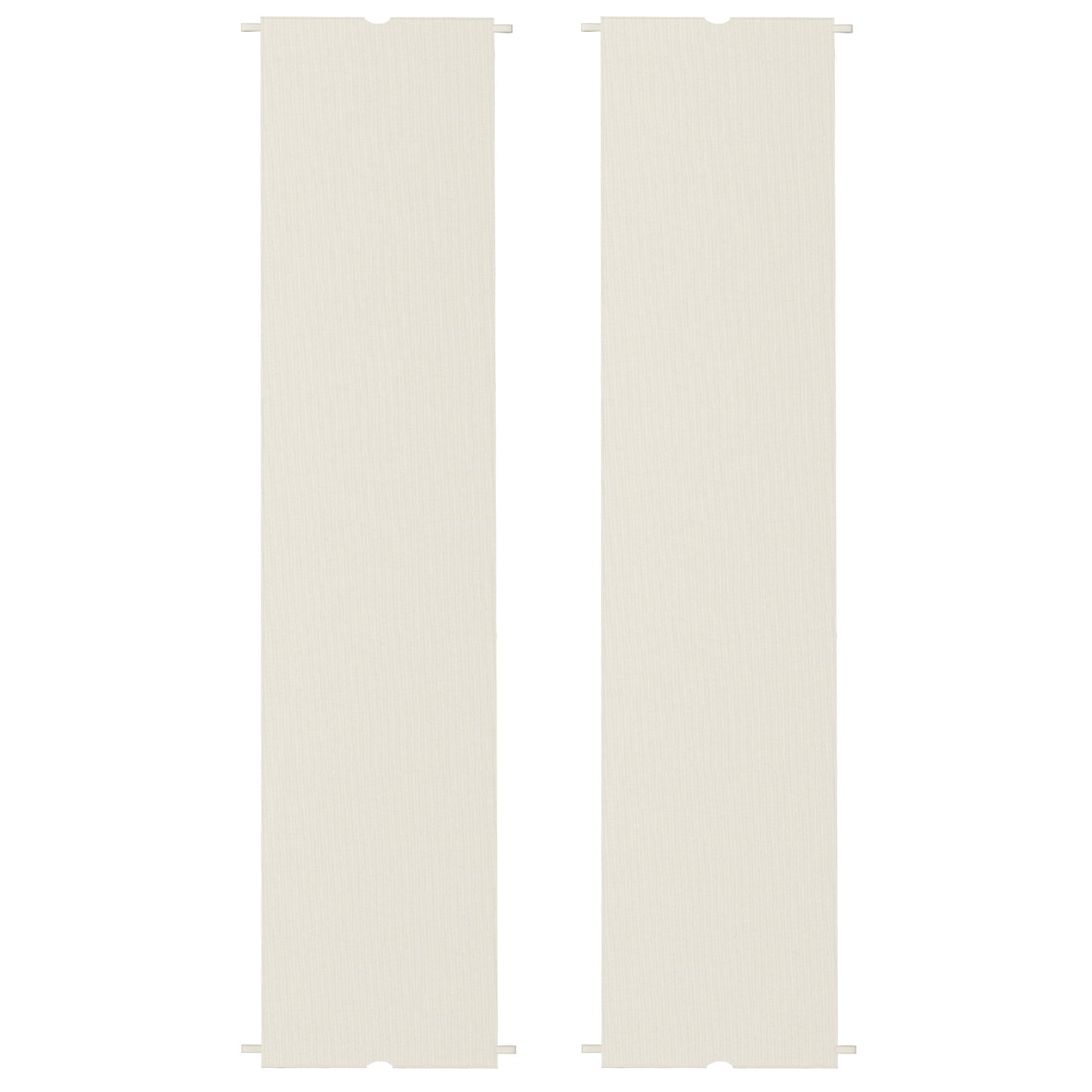 Outsunny 2 Pcs UV Protection Pergola Replacement Canopy, Pergola Shade Cover, Easy to Install, for 3 x 3(m) Pergola, Cream White