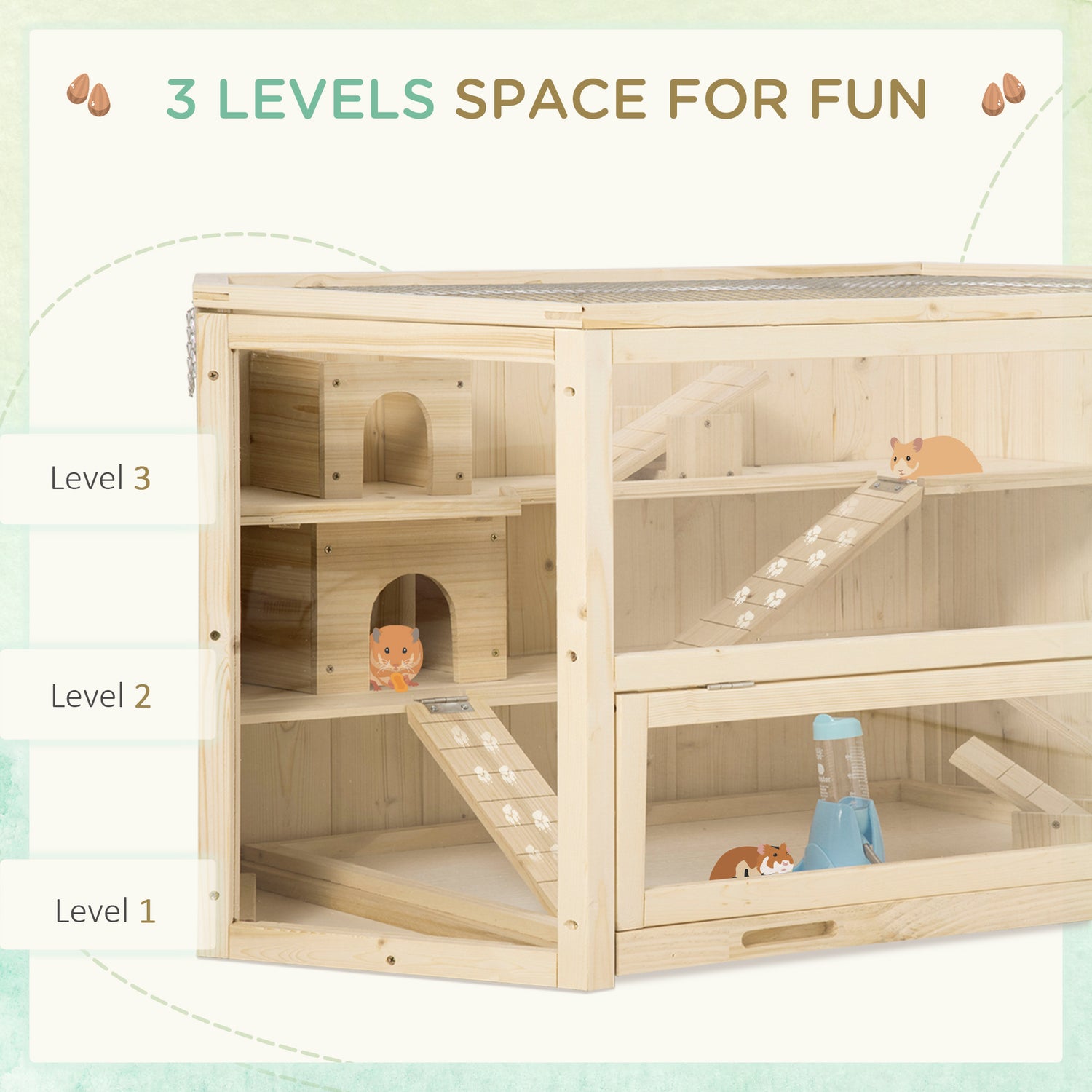 3 level hamster sales cage