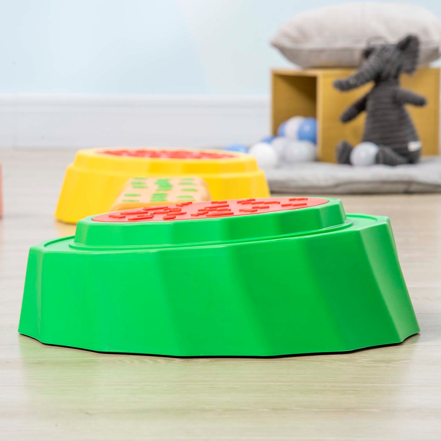 Outsunny 8pcs Kids Balance Beam, Balance Bridge with Non-slip Surface & Bottom Multi-colored