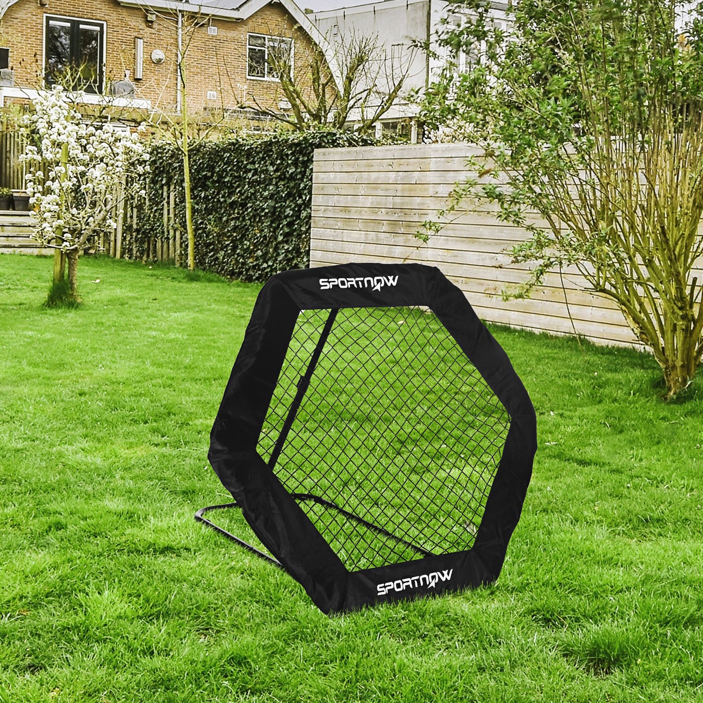 SPORTNOW Five-Angle Sports Rebounder Net, with Ground Stakes